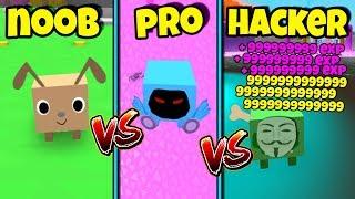 NOOB vs PRO vs HACKER | Pet Simulator Version (Roblox)