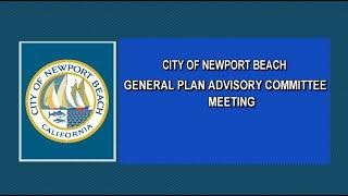 General Plan Advisory Committee Meeting 11 6 2024