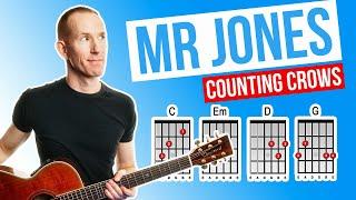 Mr Jones  Counting Crows  Acoustic Guitar Lesson [with PDF]