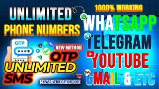 1000% Working, Virtual Phone Number for OTP Verification | Fake Telegram | Fake Whatsapp | Gmail