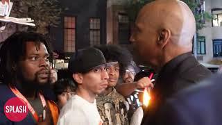 Denzel Washington Has Heated Conversation With Autograph Seekers At The Museum Of Modern Art