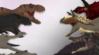 Dinosaurs Fights Compilation | T-Rex, Spinosaurs, Hybrids, ETC