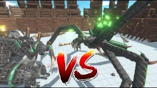 ALIEN SPIDER  VS GOLEM ATTACK | ANIMAL REVOLT BATTLE SIMULATOR