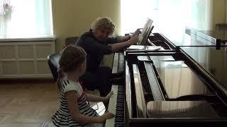 17.04.2019 Fourth lesson of Mira Marchenko with Ulyana Rodina, classroom of the Central Music School