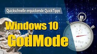 Windows 10 GodMode - So aktiviert ihr diese kaum bekannte Funktion | QuickTipps | Aufschnur