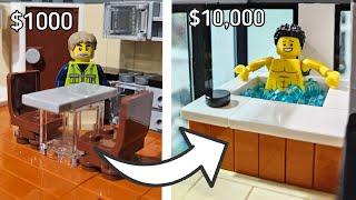 $1,000 vs. $10,000 Lego Apartment...