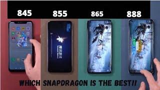 Snapdragon 845 Vs 855 Vs 865 Vs 888 | Which is The Best Snapdragon Processor!