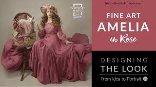 Award-winning Fine Art Portrait Photoshoot with Canon EOS R of Amelia in Rose