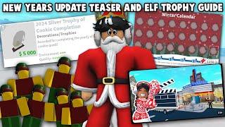 WHAT to EXPECT in BLOXBURG'S NEXT NEW YEARS UPDATE... AND ALL ELVES LOCATION TROPHY GUIDE