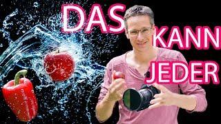 Learn photography |  Apple splash very easy | GERMAN