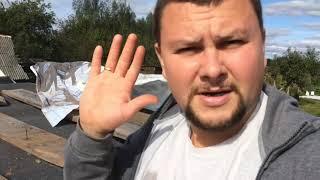 временная крыша гаража. гараж из газоблоков 4×6 своими руками бюджетное строительство
