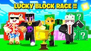 EXTREME LUCKY BLOCK RACE WITH  LILYVILLE MEMBERS 