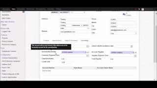 Odoo Training Video - How to create a new customer in Odoo