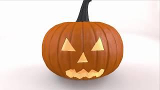 Cinema 4D Tutorial - How to Make a Halloween Pumpkin - Part 2 - Texturing