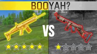 Usei as Melhores vs Piores Armas pra Vencer Partidas no Free Fire