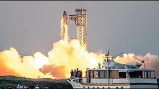 SpaceX launches enormous Starship rocket on boldest test flight yet