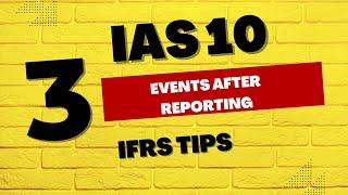 ICAG Lectures: IAS 10 Events After Reporting Period ICAG |ACCA| CPA| CFA - Nhyira Premium