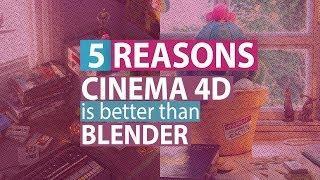 5 Reasons Why Cinema 4D is better than Blender! | Cinema 4d vs Blender Part 01