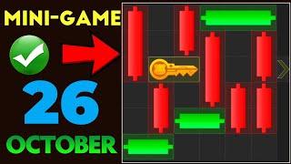 Hamster kombat mini Game 26th October puzzle game | Puzzle game Solved | Hamster kombat | Today Mini