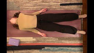 My Anatomy: Yin Yoga. Emphasis on rhomboids.