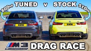 BMW M3 xDrive Tuned vs Standard: DRAG RACE