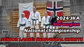 2024 JKA Norwegian National Championship - Ladies Individual Kumite Finals