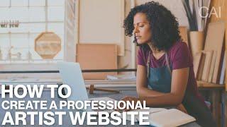 Professional Artist Websites — Career Advice for Artists: 8 Common Mistakes & How To Fix Them (6/8)