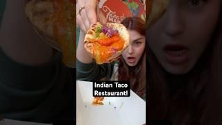 Everything I ate at an Indian taco restaurant! #foodie #shorts #indianfood #eating #tacos #nycfood