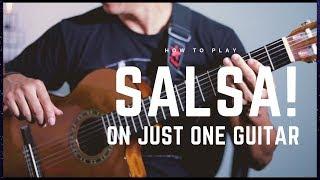 How To Play Salsa on Guitar  SALSACUSTICA  - Steban Galeano