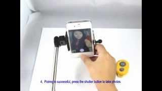 How to use mobile phone/Camera wireless selfie stick monopod bluetooth (SEGMART )