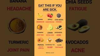 Eat This When You're Sick | Natural Foods for Common Illnesses #healthyeating #healthydiet #diet
