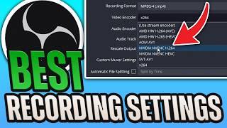 Best OBS Recording Settings (Perfect Quality 2024)