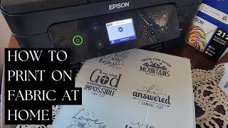 How to Print on Fabric at Home | Easy DIY Tutorial with Epson XP-4105, Freezer Paper & Muslin