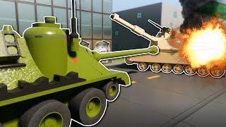 2v2 TANK BATTLE! - Brick Rigs Multiplayer Gameplay - Lego Tank Battle challenge