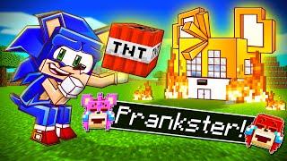 Sonic the MINECRAFT PRANKSTER! - Sonic Minecraft Stories