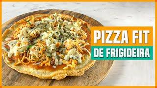 PIZZA DE FRIGIDEIRA EM 5 MINUTOS! Receita Fit Fácil de Jantar Sem Farinha para Perder Peso!