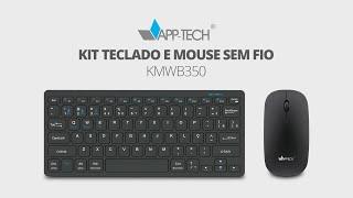 Desempenho Sem Limites: Conheça o Kit Teclado e Mouse sem Fio APP-TECH KMWB350!