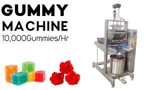 Lab Mini Gummy Candy Depositor Lollipop Machine Pedal Control Semi Automatic Hard Candy Machine