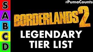 The ULTIMATE Borderlands 2 Legendary Tier List (Ranking All Legendary Guns and Weapons) #PumaCounts