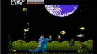 Godzilla: Monster of Monsters! (Toho, 1989) - NES Gameplay