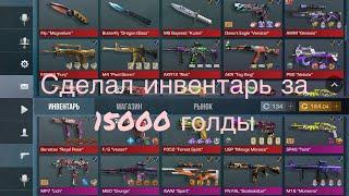 Сделал инвентарь за 15000 голды как мой инвентарь крутой щас 10/?