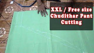 XXL Size Chudi Pant Cutting in Tamil Very Easy Method | NORMAL PANT Cutting | @thaiyaltamilil