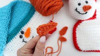 Crochet Snowman Carrot Nose