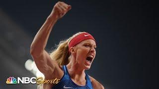Sandi Morris notches silver medal in pole vault at World Track and Field Championships | NBC Sports