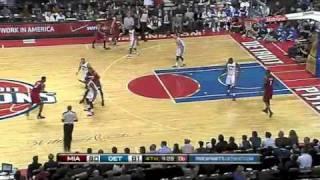 Miami Heat vs Detroit Pistons (100 - 94) MARCH 23, 2011