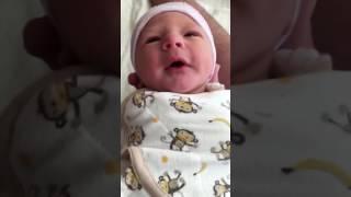 Cute Newborn Baby Sneeze