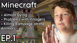 AlfieYT Plays Minecraft - Already A Near Death Experience! (EP.1)