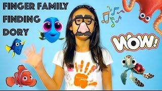 FINDING DORY Finger Family | Finding nemo - Nursery rhymes song for children