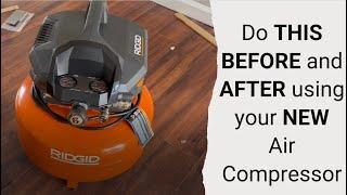 How to SAFELY Use a Rigid Air Compressor