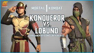 MK1: KONQUEROR VS LOBUNO | KENSHI VS REPTIL | Pro Gameplay Mortal Kombat 1